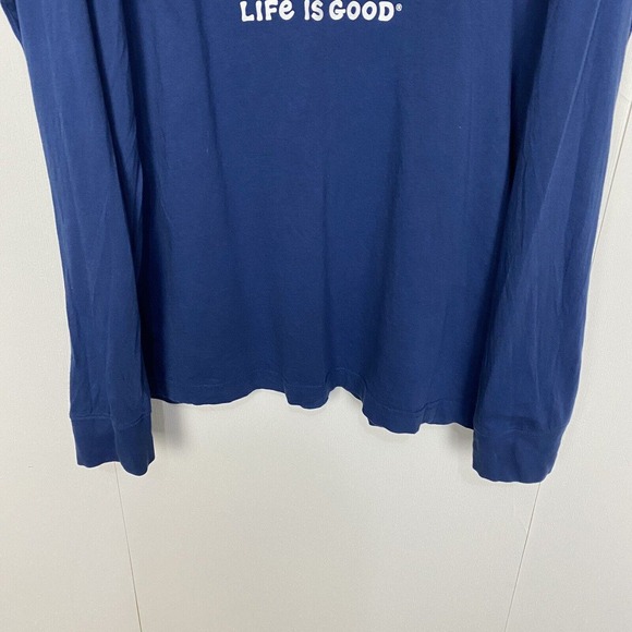 Life is Good Men's Crusher Tee Sunset Buddies Jake and Rocket Long Sleeve Sz XL - Picture 5 of 11